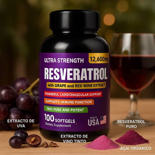 RESVERATROL – DOSIS COMPLETA PARA 2 MESES